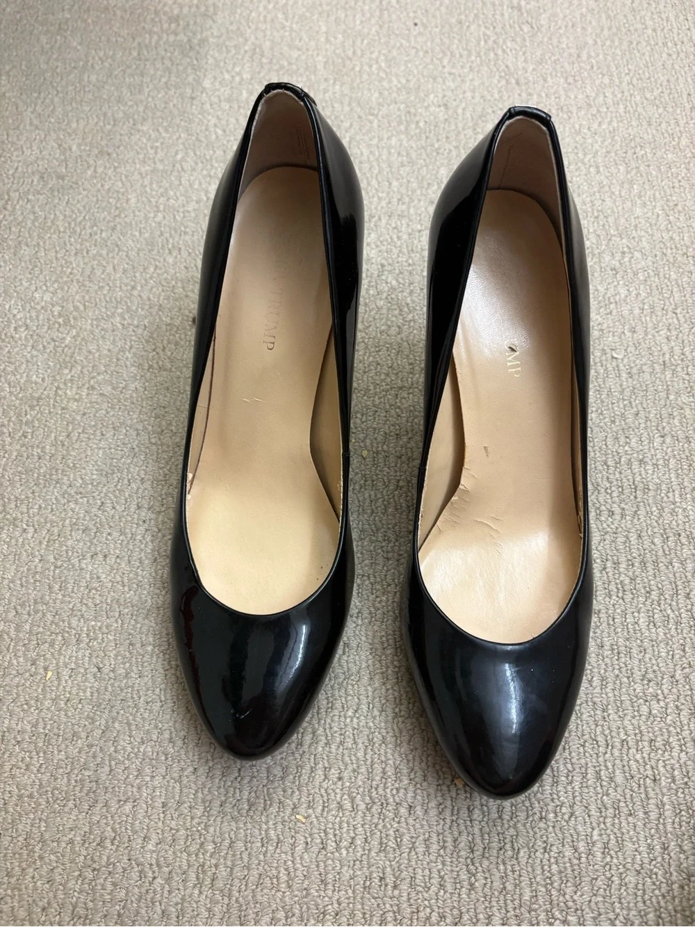 Ivanka Trump Black Patent Leather Platform Pumps